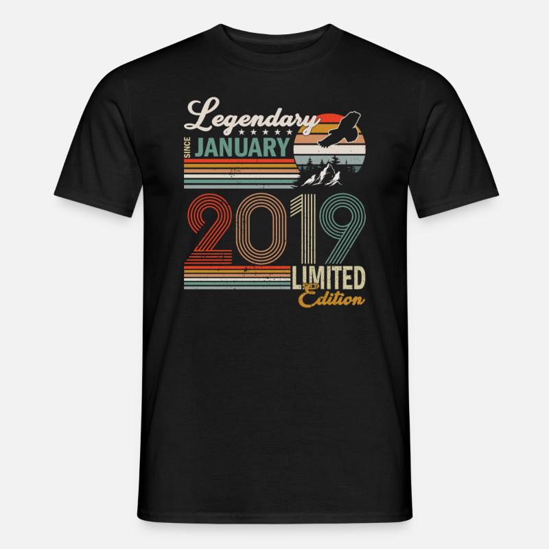Legendary since January 2019 - Men's T-Shirt - black