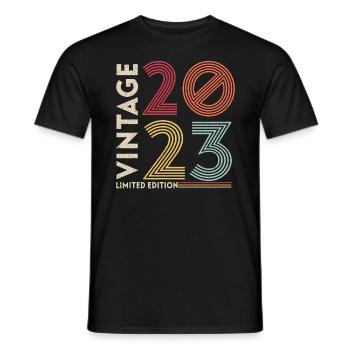 Vintage Car 1993 2023 30th Birthday Gift Men - Men's T-Shirt - black - Front - AI Model Male 178 light (178cm)