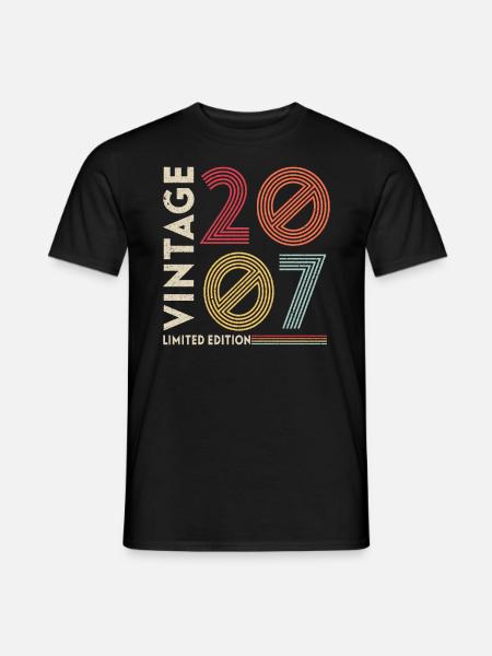 MILLÉSIME 2007 - T-shirt homme - noir