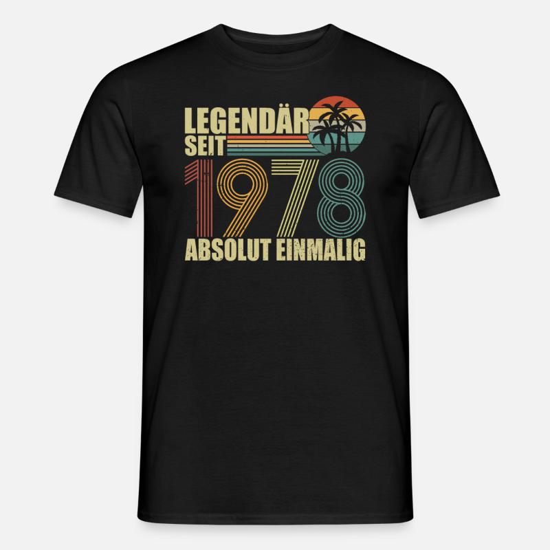 Legendär seit 1978 - Männer T-Shirt - Schwarz