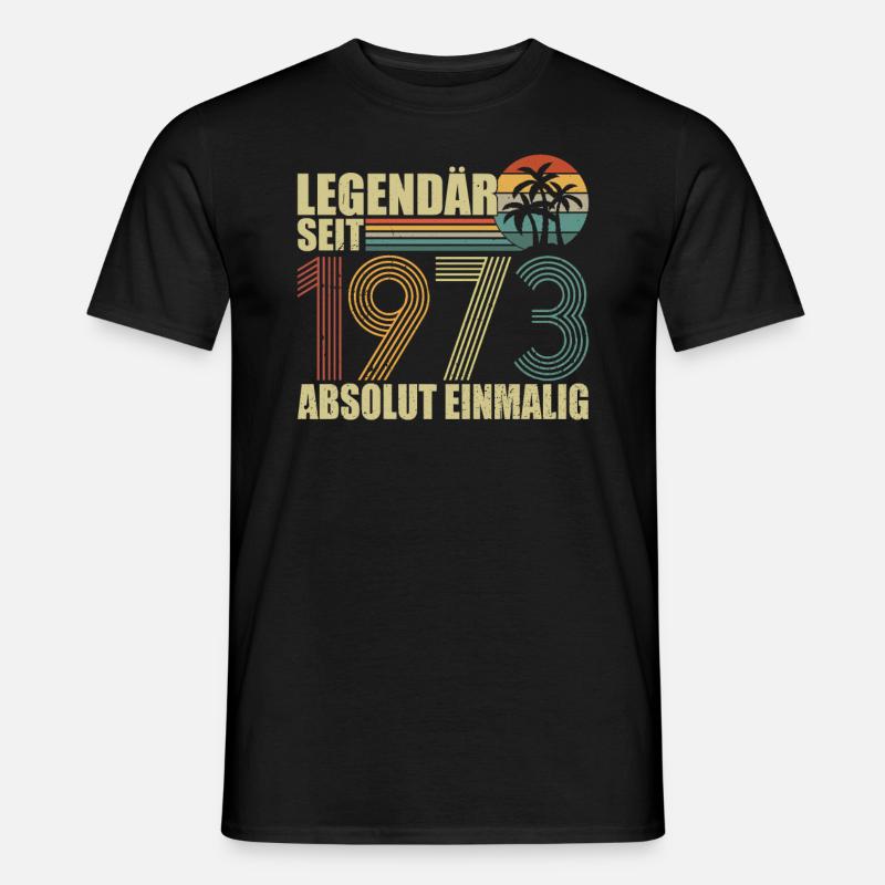 Legendär seit 1973 - Männer T-Shirt - Schwarz