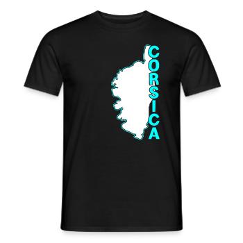Corsican Coat of arms - Men's T-Shirt - black - Front - AI Model Male 178 light (178cm)