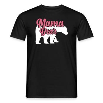 Mama Bär Baer Mama T-Shirt - Männer T-Shirt - Schwarz - Vorne - AI Model Male 178 light (178cm)