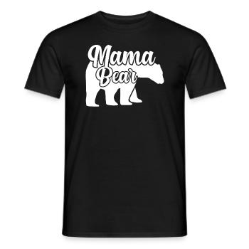 Mama Bear - Men's T-Shirt - black - Front - AI Model Male 178 light (178cm)