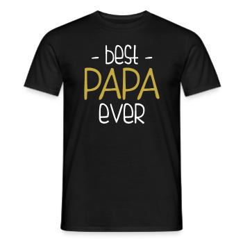 Meilleur père de tous les temps - T-shirt homme - noir - Devant - AI Model Male 178 light (178cm)