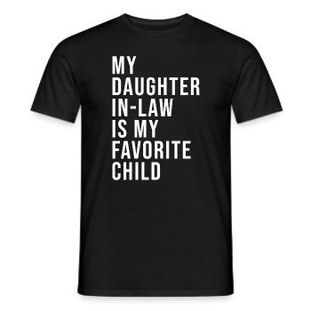 Daughter-in-law favorite, Mother-in-law's Day - Men's T-Shirt - black - Front - AI Model Male 178 light (178cm)