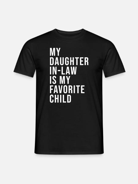 Schoondochter favoriet, Schoonmoederdag - Mænd T-shirt - sort