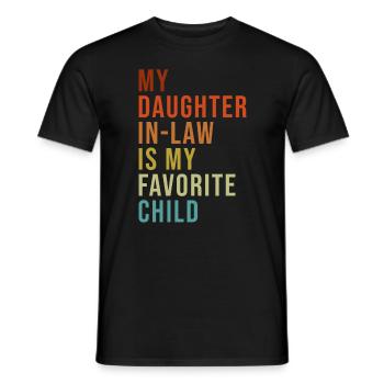 Meine Schwiegertochter ist mein Lieblingskind - Männer T-Shirt - Schwarz - Vorne - AI Model Male 178 light (178cm)
