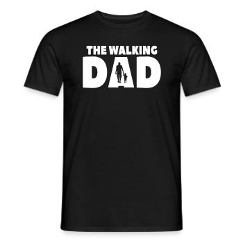 The Walking Father - Men's T-Shirt - black - Front - AI Model Male 178 light (178cm)