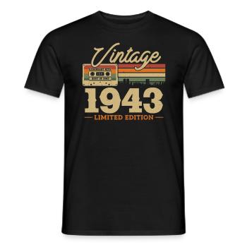 Anniversary 1943 Limited Edition - Men's T-Shirt - black - Front - AI Model Male 178 light (178cm)