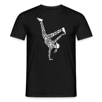 Breakdancing Breakdancer Mädchen Frauen Breakdance - Männer T-Shirt - Schwarz - Vorne - AI Model Male 178 light (178cm)