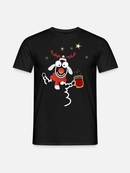 Glühwein - Männer T-Shirt - Schwarz