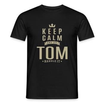 À M! T-shirts et Hoodies pour vous - T-shirt homme - noir - Devant - AI Model Male 178 light (178cm)