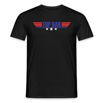 Chemises de papa / énonciations de papa / meilleur papa / top papa - T-shirt homme - noir - Devant - AI Model Male 178 light (178cm)