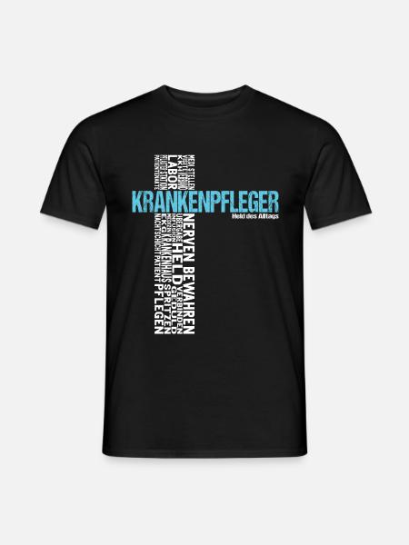 Krankenpfleger Krankenhaus Pfleger Geschenkidee - Männer T-Shirt - Schwarz