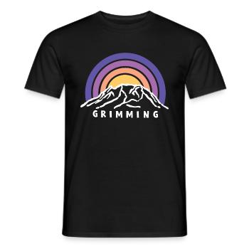 Grimming Wandern Steiermark Austria Österreich - Männer T-Shirt - Schwarz - Vorne - AI Model Male 178 light (178cm)