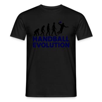 Handball Evolution Sport Motif - T-shirt homme - noir - Devant - AI Model Male 178 light (178cm)
