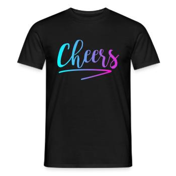 Cheers - Men's T-Shirt - black - Front - AI Model Male 178 light (178cm)