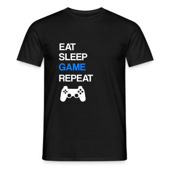 Jeux vidéo sur les jeux vidéo - T-shirt homme - noir - Devant - AI Model Male 178 light (178cm)