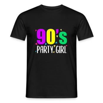 90s 80s 90s 80s - T-shirt homme - noir - Devant - AI Model Male 178 light (178cm)
