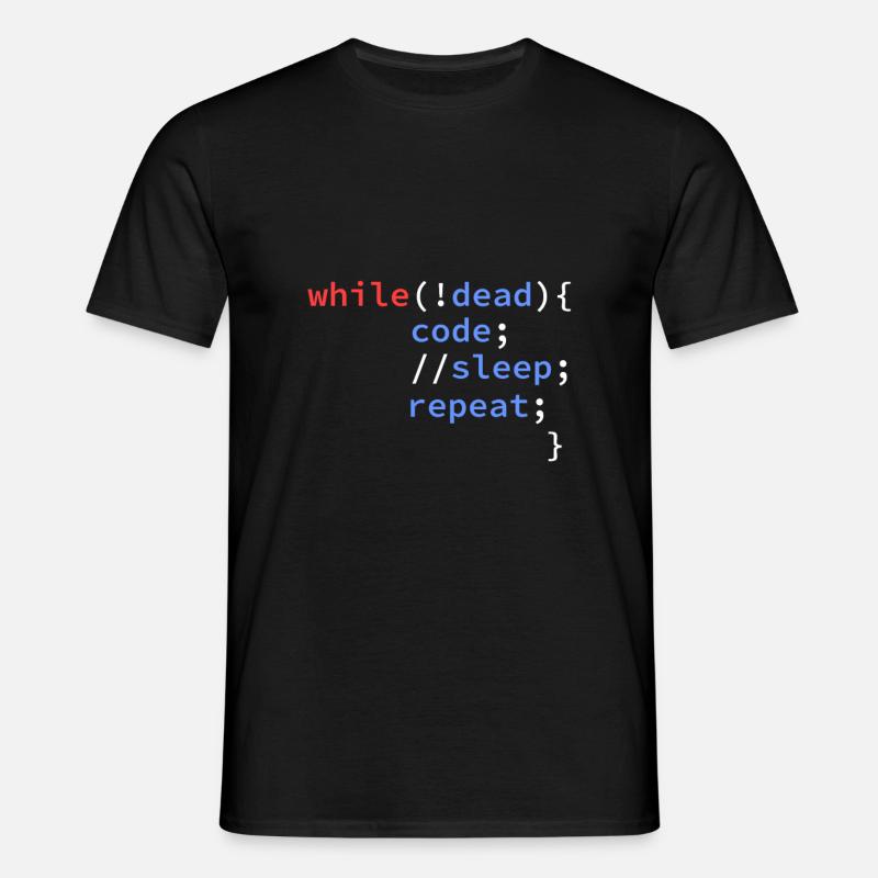 développeur informatique programmeur codeur - T-shirt Homme - noir