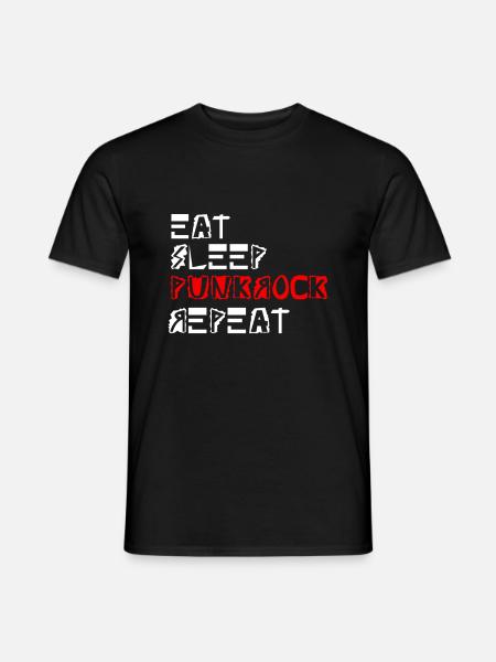 punkrock rocker punker punk - Männer T-Shirt - Schwarz