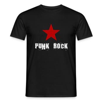 punk punk punk rock rocker - Men's T-Shirt - black - Front - AI Model Male 178 light (178cm)