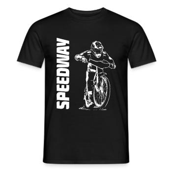 Speedway - Motorcycle Speedway - Männer T-Shirt - Schwarz - Vorne - AI Model Male 178 light (178cm)