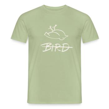 toter Vogel - lustiges Tshirt Geschenk Zeichnung - Männer T-Shirt - Sage - Vorne - AI Model Male 178 light (178cm)