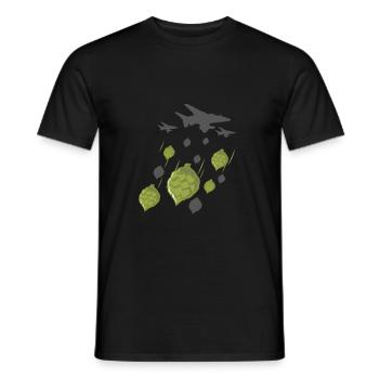 Flyer Bombe Hopfen Bier - Männer T-Shirt - Schwarz - Vorne - AI Model Male 178 light (178cm)