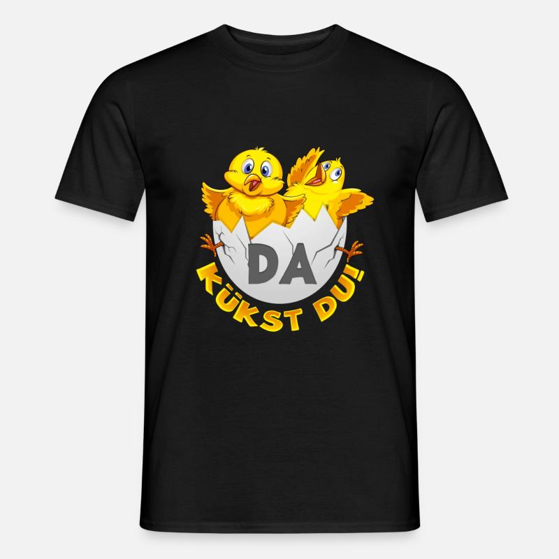 Da kükst Du! - Männer T-Shirt - Schwarz