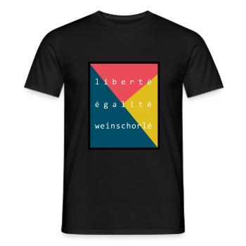 Weinschorle - Männer T-Shirt - Schwarz - Vorne - AI Model Male 178 light (178cm)