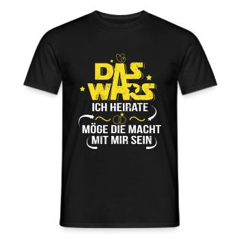 That's it. I'm getting married - Men's T-Shirt - black - Front - AI Model Male 178 light (178cm)