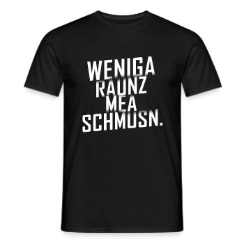 Mehr Schmusen - Männer T-Shirt - Schwarz - Vorne - AI Model Male 178 light (178cm)