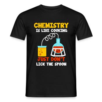Chemise de chimie Chimist Lab Nerd Chemical Gift - T-shirt homme - noir - Devant - AI Model Male 178 light (178cm)