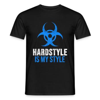 Hardstyle Shirt Hard Style Festival Raver Gift - Men's T-Shirt - black - Front - AI Model Male 178 light (178cm)