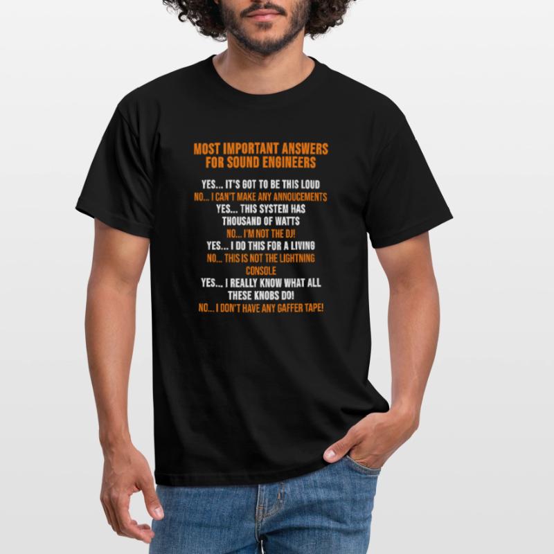 Sound engineer technician sound engineer gift Men's T-Shirt