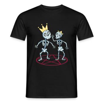 Skelette feiern Hochzeit - Männer T-Shirt - Schwarz - Vorne - AI Model Male 178 light (178cm)