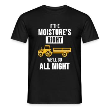 Traktor Trekker Bauer Landwirt Freches Geschenk - Männer T-Shirt - Schwarz - Vorne - AI Model Male 178 light (178cm)