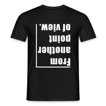 From the Other Point of View - Men's T-Shirt - black - Front - AI Model Male 178 light (178cm)
