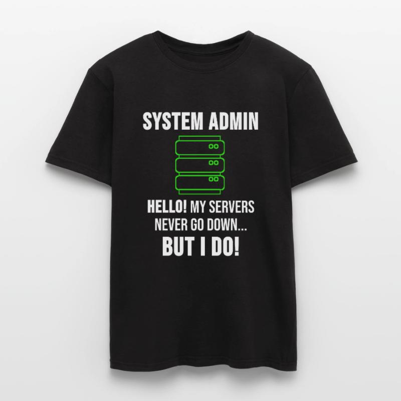 System Admin Administrator Server Geschenk Männer T-Shirt
