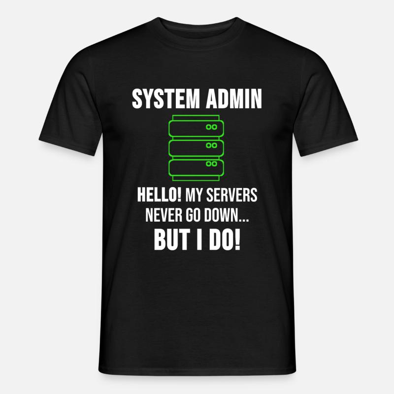 Cadeau d'administrateur administrateur système - T-shirt homme - noir