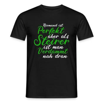 Steiermark Steirer Österreich Cooles Geschenk - Männer T-Shirt - Schwarz - Vorne - AI Model Male 178 light (178cm)