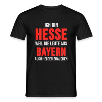 Hessen Hessisch Wiesbaden Dialekt Geschenk - Männer T-Shirt - Schwarz - Vorne - AI Model Male 178 light (178cm)