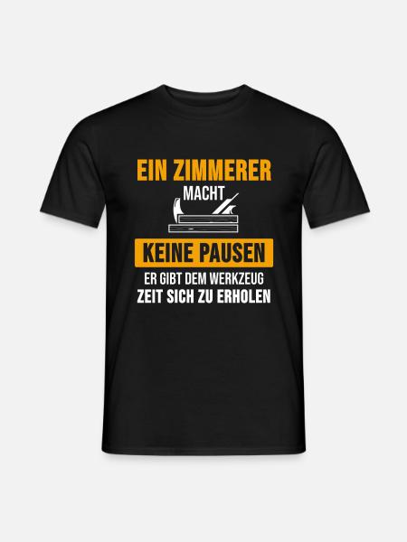 Zimmermann Zimmerer Zimmerei Lustiges Geschenk - Männer T-Shirt - Schwarz