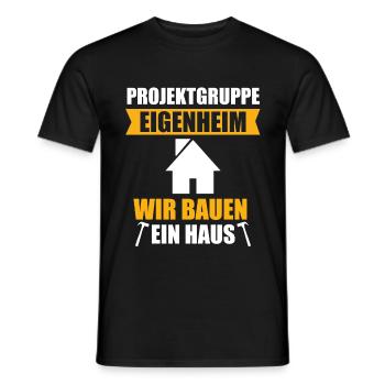 Maître d’ouvrage Maison Maison Maison Fête cool cadeau - T-shirt homme - noir - Devant - AI Model Male 178 light (178cm)