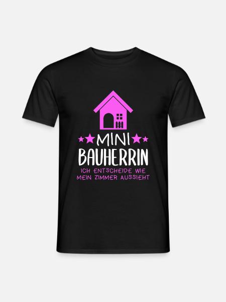 Bauherrin Bauherrinnen Richtfest Lustiges Geschenk - Männer T-Shirt - Schwarz