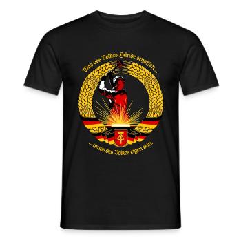 Was des Volkes Hände schaffen ... - Männer T-Shirt - Schwarz - Vorne - AI Model Male 178 light (178cm)