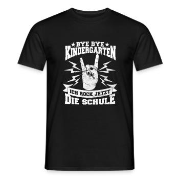 École de première école Rocken Scolarisation Proverbe - T-shirt homme - noir - Devant - AI Model Male 178 light (178cm)