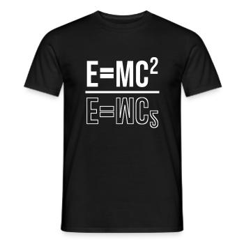 Emc2 Physics Phyic Professors Gift Student - T-shirt homme - noir - Devant - AI Model Male 178 light (178cm)